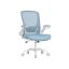 Office chair 64x64x107cm., light blue/white
