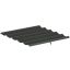 Крыша беседки Outsunny 250x255x6 см, темно-серый.