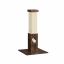 Cat scratching post 73 cm high with toy, brown