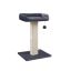Cat scratching post with bed, 71 cm high, gray