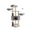 Cat scratching post 50x50x160cm., gray/beige