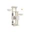 Cat scratching post 50x50x160cm., white/beige