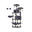 Cat scratching post 168 cm high with 2 caves, dark grey