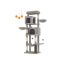 Cat scratching post 110x70x175cm., gray/beige