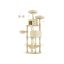Cat scratching post 111x58.5x206cm., beige/cream color
