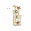 Cat scratching post 49x40x155cm., beige