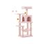 Cat scratching post 45x35x112cm., black/pink
