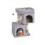 Cat scratching post 67cm high, light grey