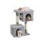 101cm cat scratching post with large platform, light grey