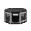 Dog playpen 112x112x62cm, grey/black