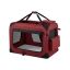 Torba transportowa dla psa 91x63x63cm, czerwono-czarna