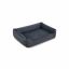 Large dog bed with raised edges 120 x 90 x 30 cm, dark gray