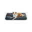 Fluffy dog ​​bed 110 x 73 cm, dark gray