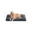 Fluffy dog ​​bed 122 x 74 cm, dark gray