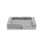 Dog bed 106x81x18cm, gray