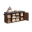 Ławka do przedpokoju SONGMICS HOME, regulowane otwarte półki, 104 × 48 × 30,5 cm
