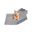 Dog mat 122x91cm, gray