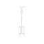 Clothes rack 40x40x175cm., white