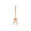 Clothes rack 34.7x34.7x170.5cm., light brown