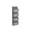 Hanging fabric shelf 20x20x126cm., light brown
