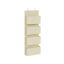 Hanging fabric shelf 12x33.5x100cm., beige