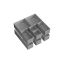 Set of 12 clothes storage boxes, grey
