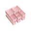 Set of 12 clothes storage boxes, pink
