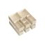 Set of 12 clothes storage boxes, beige