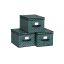 Set of boxes with lids, 3 pieces, green