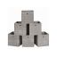 Set of 6 boxes 30x30x30cm., gray