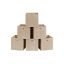 Set of 6 boxes 30x30x30cm., beige