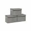 Set of boxes with lids, 3 pieces, grey
