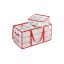 Christmas ornament storage box 64.5x33.5x34cm., red