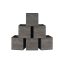 Set of 6 boxes 33x33x33cm., dark gray