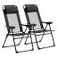 Zestaw 2 krzeseł ogrodowych Outsunny 62x70x109cm, czarno-szary
