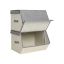 Set of 2 folding boxes, beige