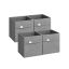 Set of 4 boxes 30x30x30cm., gray