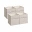 Set of 4 boxes 30x30x30cm., beige