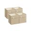 Set of 4 boxes 30x30x30cm., beige