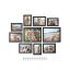 Set of 10 photo frames, black