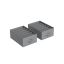 Set of 2 clothes storage organizers 42x30x17cm., gray