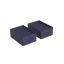 Set of 2 clothes storage organizers 42x30x17cm., dark blue