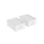 Set of 2 clothes storage organizers 42x30x17cm., white