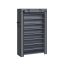 Shoe shelf 88x28x160cm., gray/black