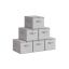 Set of 6 boxes 40x30x25cm., gray