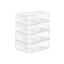 Set of 8 plastic shoe boxes
