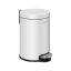 SONGMICS LTB013BZ01 Kosz na śmieci, 3 l, biały, 22,4 × 25,4 × 17,3 cm