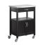 Kitchen trolley 60x45x92cm., black/silver color