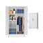 Szafa SONGMICS OMC018GJ01, 2 drzwi, 5 półek, 80 × 165 × 40 cm