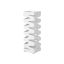 Square umbrella stand 15.5x15.5x49 cm., white